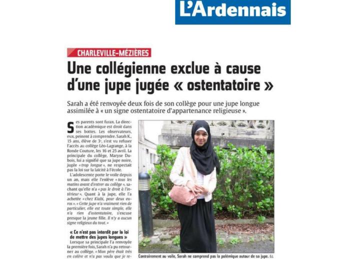 French school kicks Muslim girl out of class because her skirt's too long and provocative? Seriously? Your Thoughts on this?