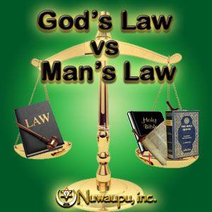 Would you obey God's laws or human laws?