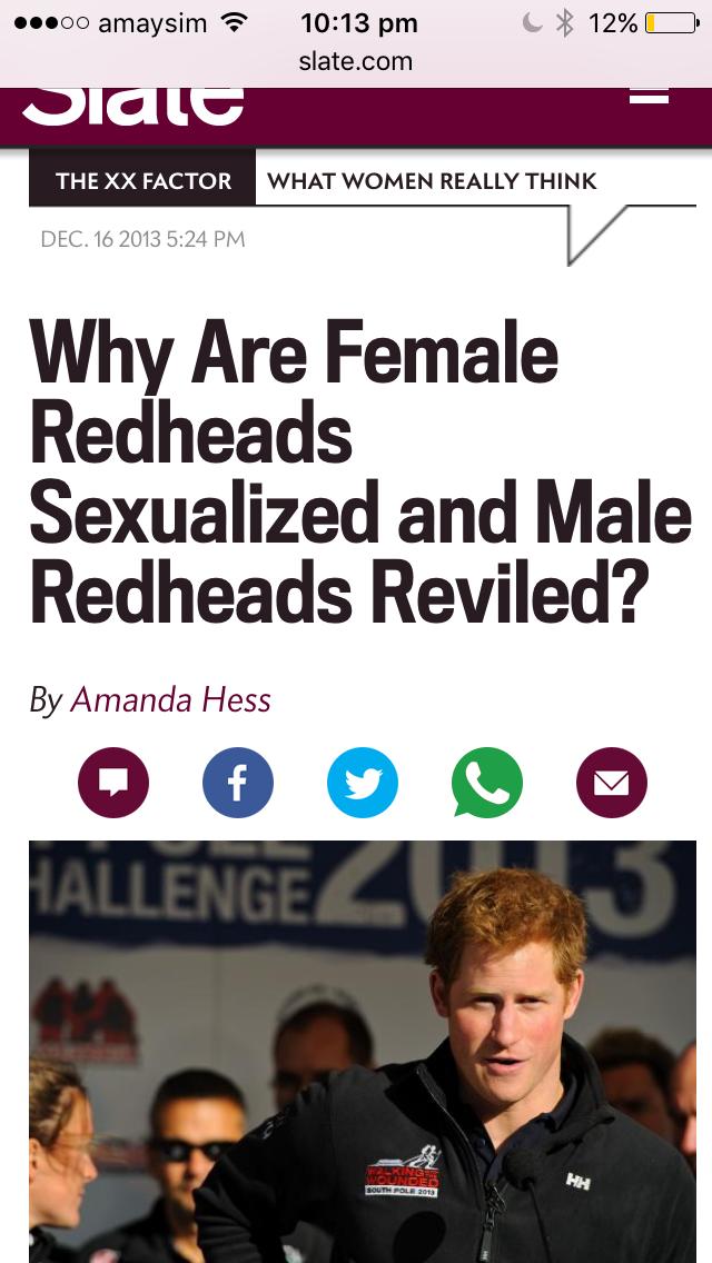 Girls, Do any females have a preference for red head men when it comes to dating ?