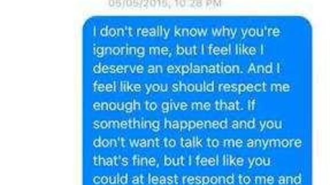 How do you deal with ghosting?