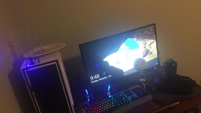 $1700 custom PC $60 mouse $10 gaming mousepad $140 gaming keyboard $750 ultra high refresh rate 4K monitor $60 microphone $200 VR headset?