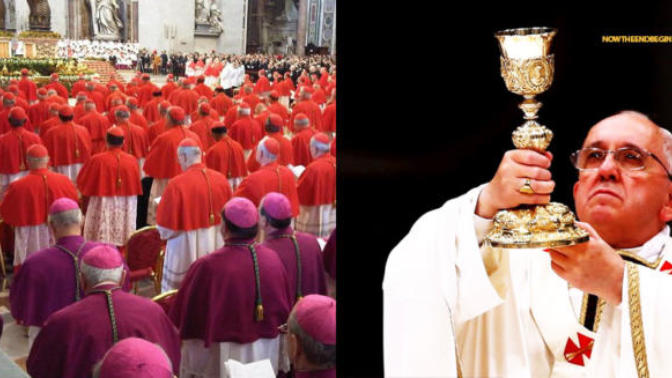 The compromising catholic apostate demonic church. The pope hints all will be saved and there is no hell. Christians what are your thoughts?