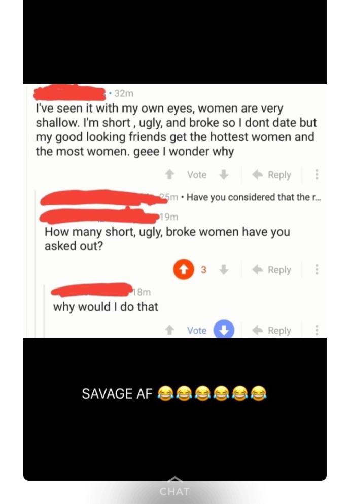 Why do guys expect to date pretty girls even if they’re ugly themselves?
