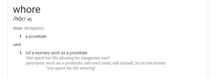 Ladies what would bother you the most, being called/labeled a whore or a slut?