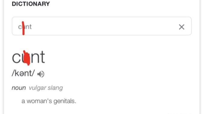 Do you consider c*nt a bad word?