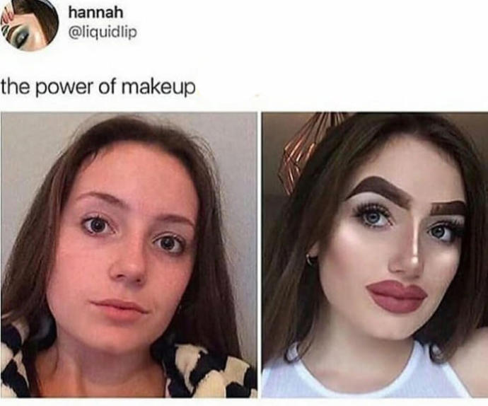 If this woman said that she used makeup for herself, not for men, then is it okay for a guy to not want to date her for her looks?