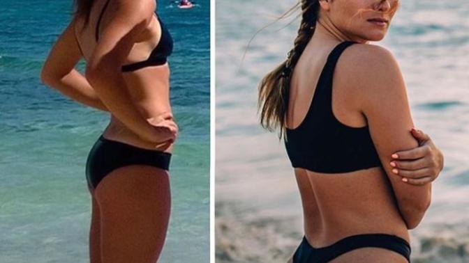 Can I keep my weight while losing my belly and getting a bigger ass like these pics?