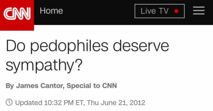 Do pedophiles deserve sympathy?