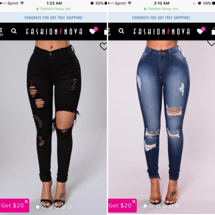 WHICH PAIR OF JEANS ?