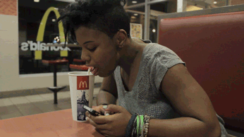 Do you use your phone while eating?