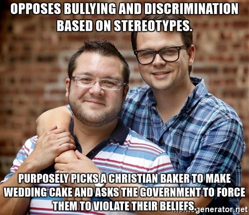 Should Christian bakers be persecuted due to their religious beliefs for refusing to offer the service of baking gay wedding cakes?