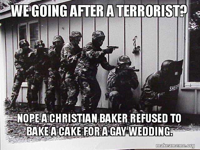 Should Christian bakers be persecuted due to their religious beliefs for refusing to offer the service of baking gay wedding cakes?