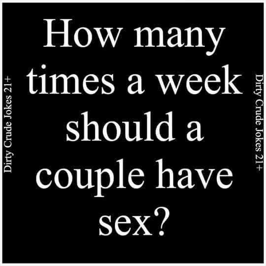 How many times a couple have sex in a week??