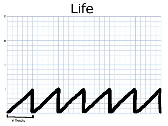 A line graph of life. Accurate? You decide?