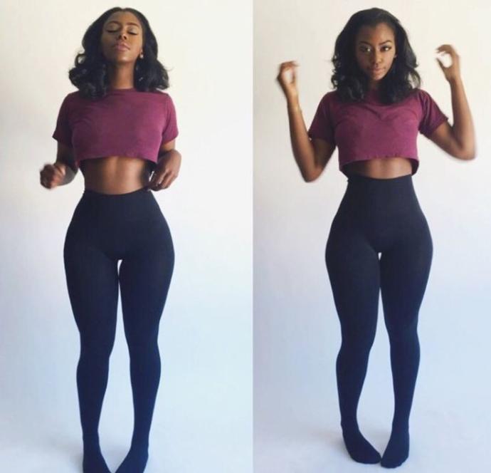 Would consider her as thick?