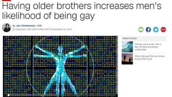 Why are men with older brothers more likely to be gay?