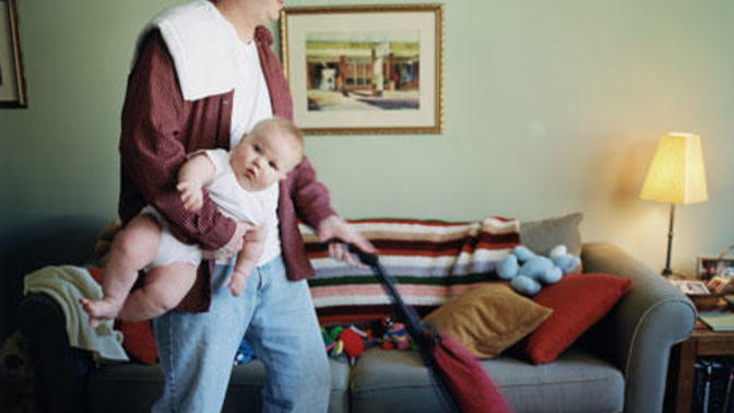 Guys, do you think that men have to do as much as women with the household chores?