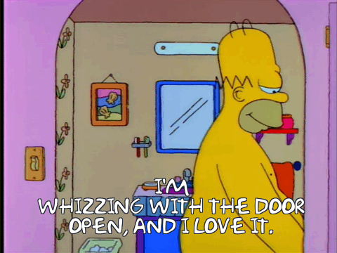 When you are home alone do you still lock the bathroom door?