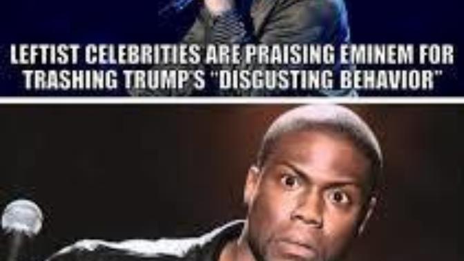 Is Emminem jumping on the celebrity Anti-Trump band wagon to try and stay relevant and sell his latest album?