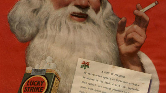 Was Santa a chain smoking, gun toting womanizer?