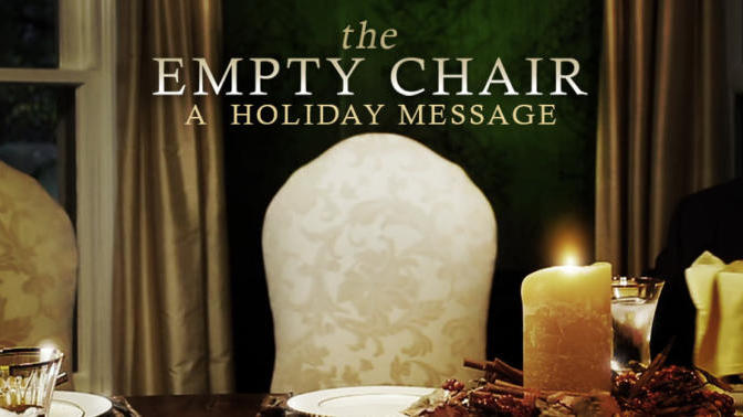 How do you deal when there is a chair left empty for your traditional Christmas dinner. As symbolic of a loved one no longer with you?