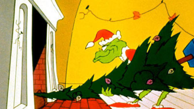 What would you do if you caught the Grinch trying to steal your Christmas?