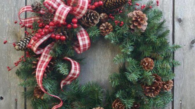 Do you put a wreath on your door for Christmas?
