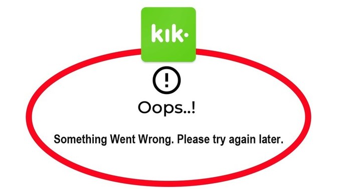 Kik problem "Error something went wrong please give it another whirl", do you know how to fix?