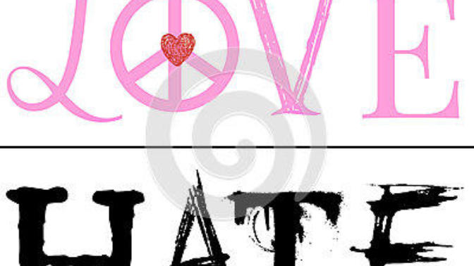 Is there a fine line between love and hate?