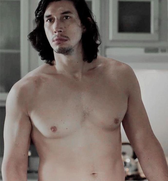 This is Adam Driver, he plays Kylo Ren in Star Wars, do you find him hot or attractive in anyway?