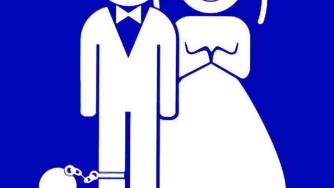 Why do men refer to the wife of a marriage as their "ball and chain"?