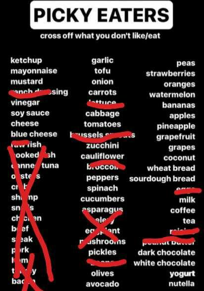 Are you a picky eater?