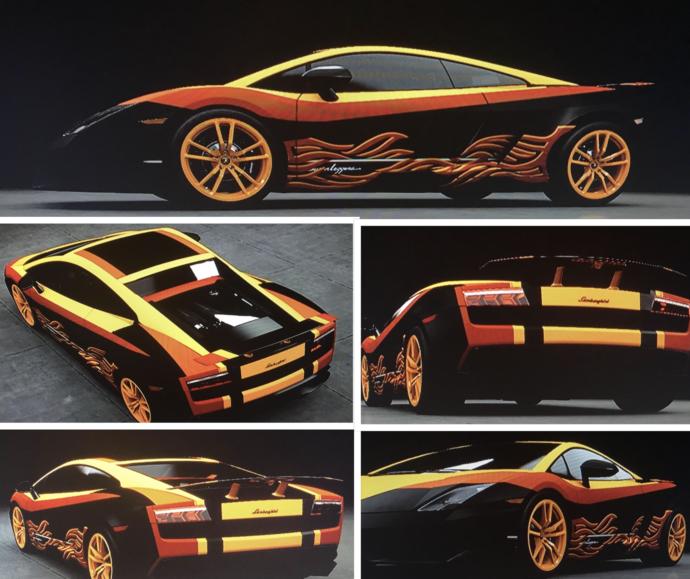 Based off the poll, Which colors/names go best with this Lambo Gallardo i customized?