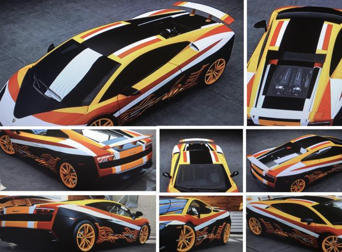 Based off the poll, Which colors/names go best with this Lambo Gallardo i customized?