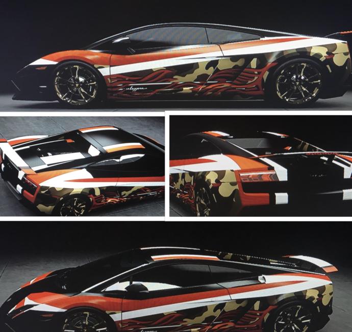 Based off the poll, Which colors/names go best with this Lambo Gallardo i customized?