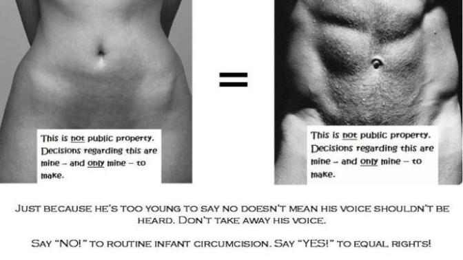 Why are people okay with male genital mutilation and not female genital mutilation?