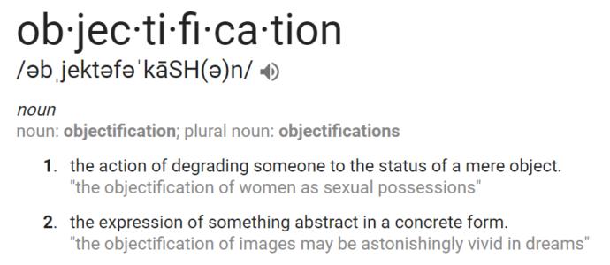 Would you say that wearing suits promotes the objectification of men?