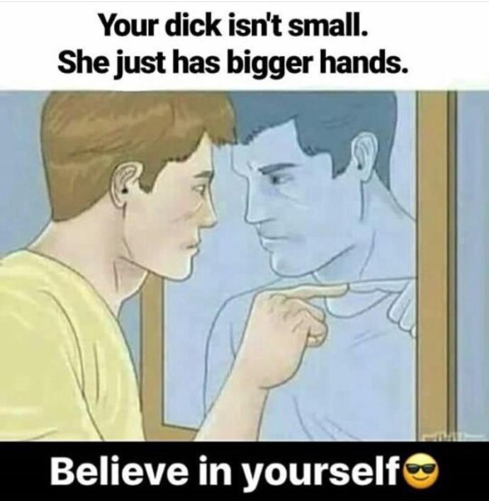 No penis is small she just has bigger hands.. is it true ?