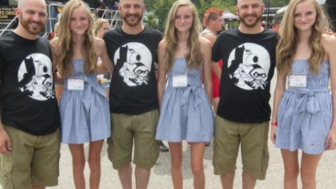 If triplets and twins get kids with the same triplets and twin, are their kids going to look the same?
