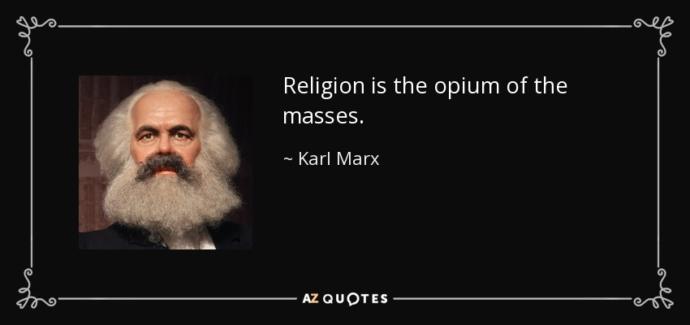 Can religion be compared to drugs? Why/Why Not?