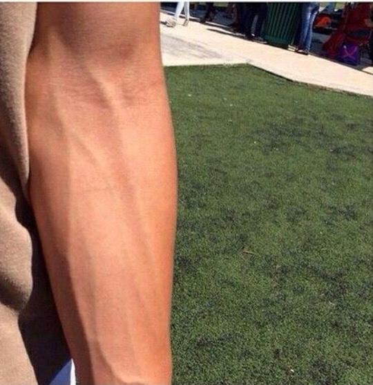 Forearm veins are so attractive?