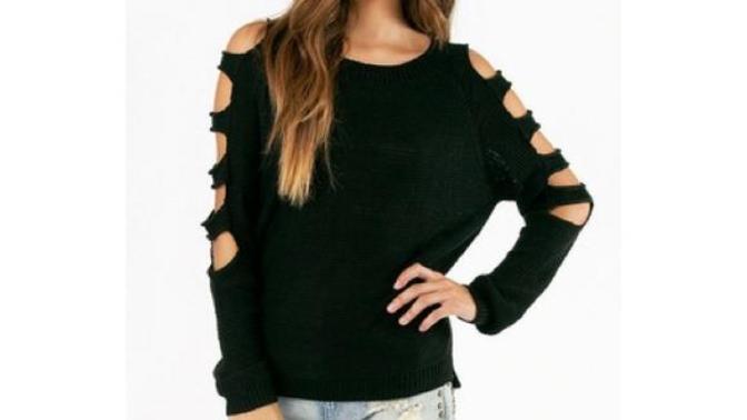 I wore a sweater with cut outs on the shoulders/upper arms and he touched me?
