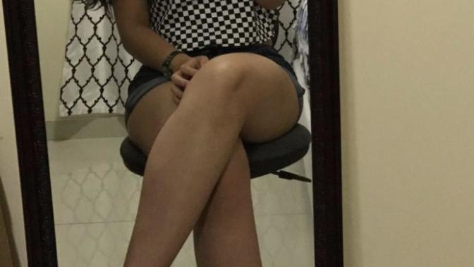 Do you think it's slutty for a girl to post a pic wearing shorts with a tshirt?