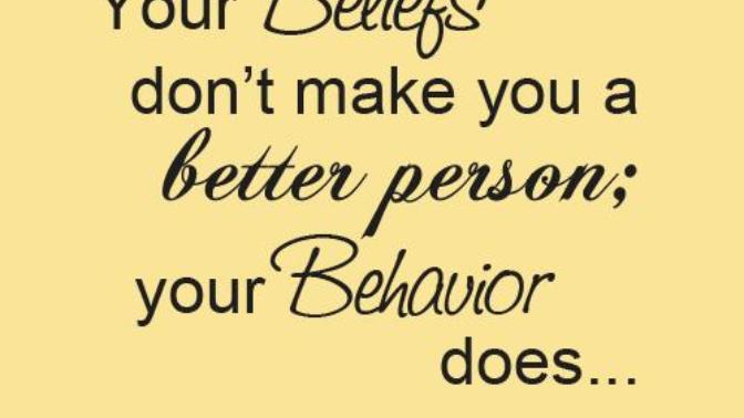 Do you judge a religion as good or bad , by the behavior and attitude of its followers?