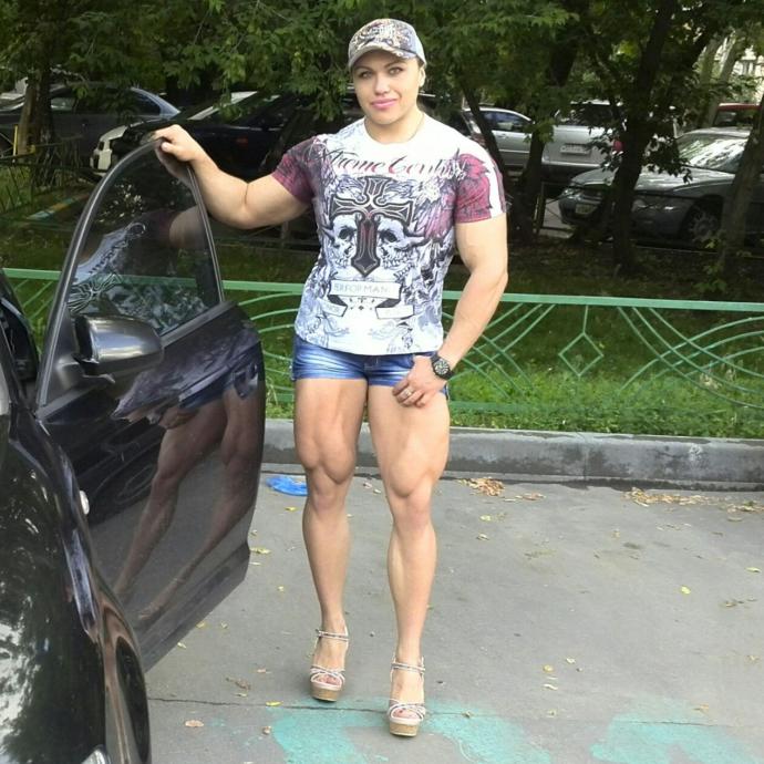 Would you date this huge Russian female bodybuilder?