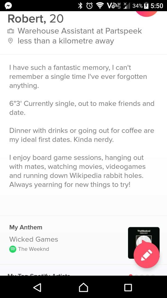 What's wrong with my tinder profile?