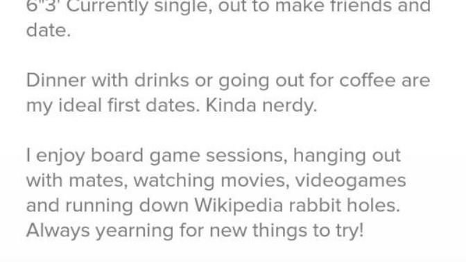 What's wrong with my tinder profile?