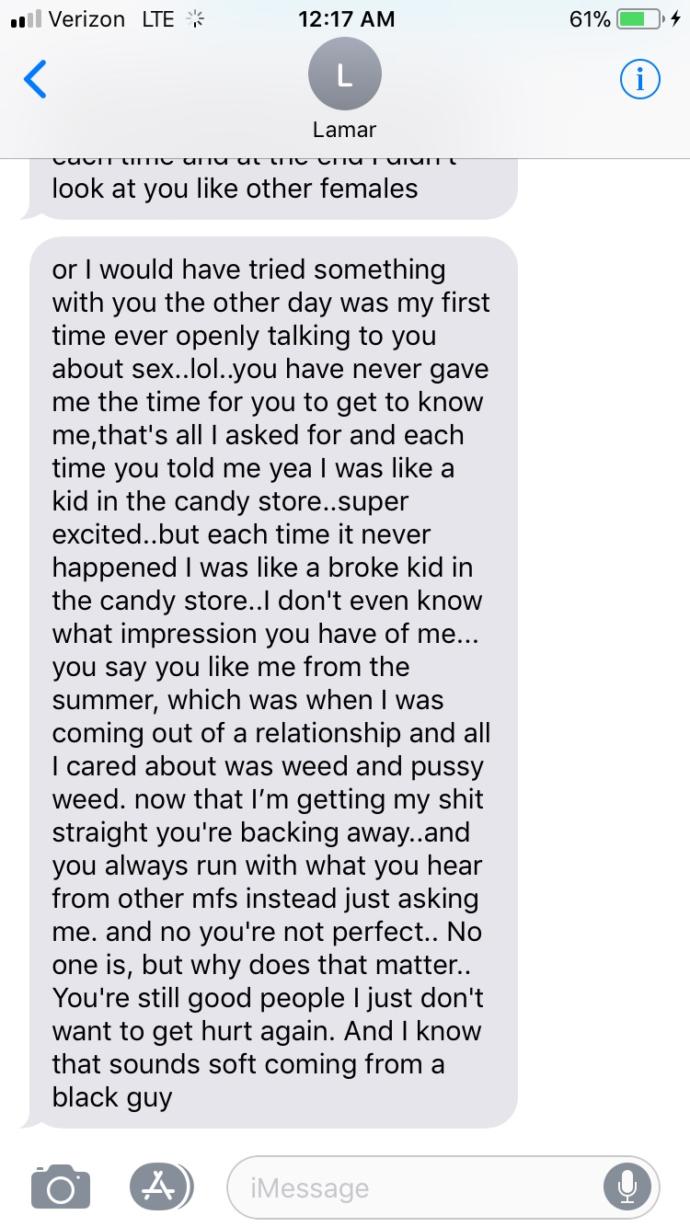 Should I go for it? I've never been with a black guy and they tend to be more of players, and I’m not racist, just what I’ve seen. Screenshots below!?