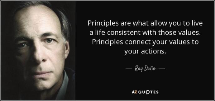 What principles do you live your life by?