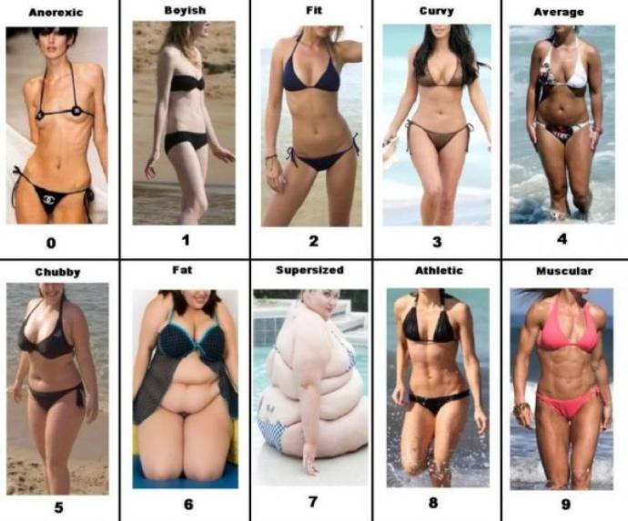 What is your ideal body type for a woman?